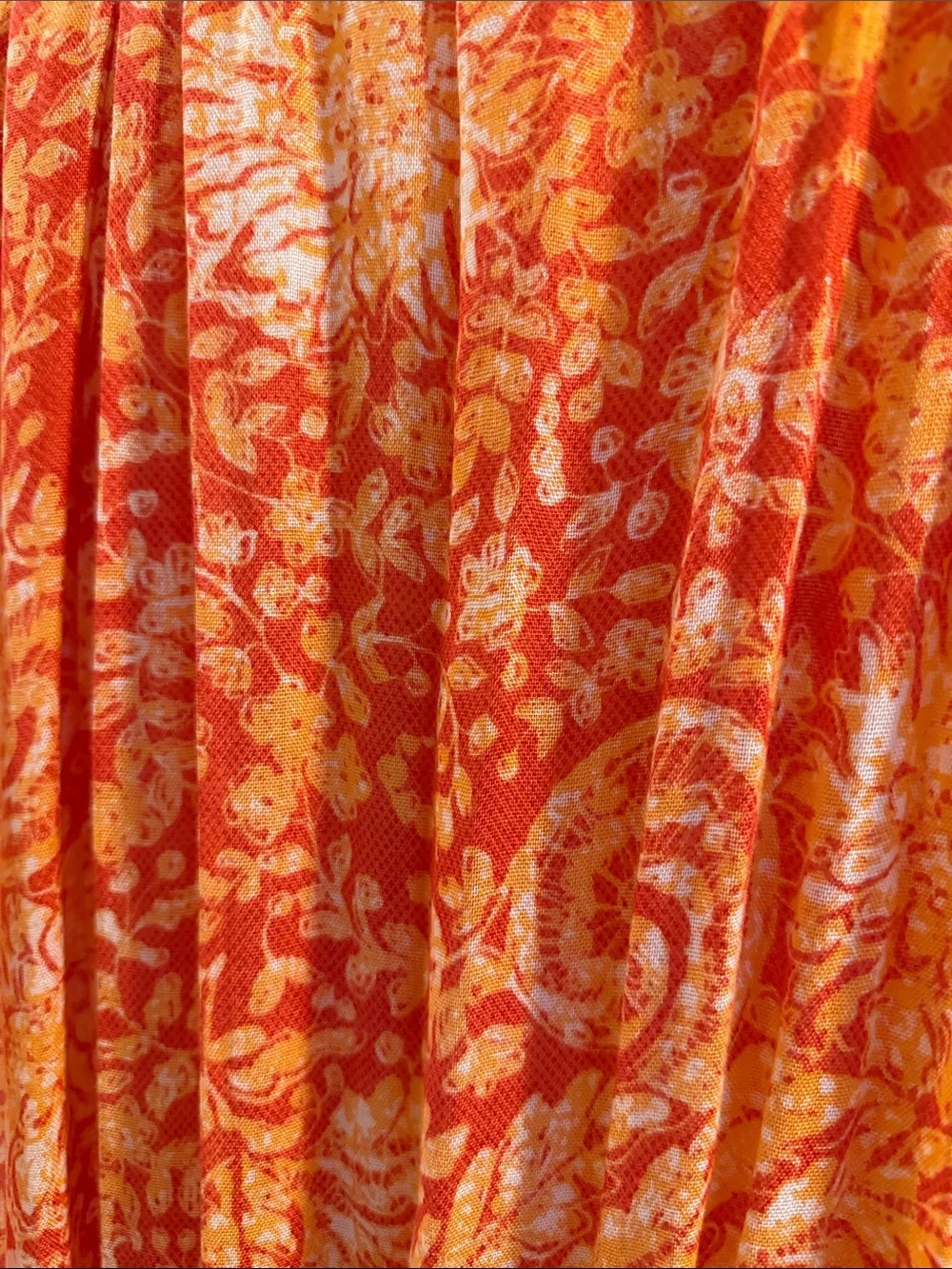 🥳 5 for $25 BUNDLE Lucky Brand Orange Paisley Lightweight Scarf